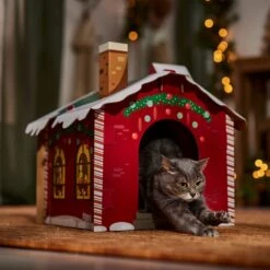 Frisco Holiday Christmas Tree Cardboard Cat House & Frisco Holiday Santa's Workshop Cardboard Cat House 19 Frisco Holiday Christmas Tree Cardboard Cat House & Frisco Holiday Santa's Workshop Cardboard Cat House -Frisco Sales Store 986190 PT8. AC SS1800 V1698258406
