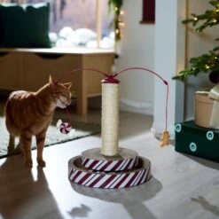 Frisco Holiday Santa Hat & Mistletoe Cat Tracks Cat Toy & Frisco Holiday Gingerbread Interactive Cat Scratcher Cat Toy With Catnip -Frisco Sales Store 986246 PT8. AC SS1800 V1698257737