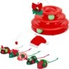 Frisco Holiday Santa Hat & Mistletoe Cat Tracks Cat Toy & Frisco Holiday Mice Cat Toy With Catnip, 5 Count -Frisco Sales Store 986278 MAIN. AC SS1800 V1698258116